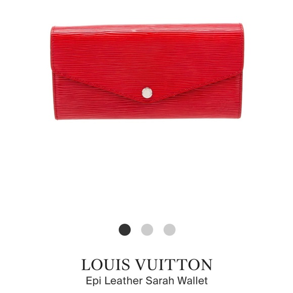 Louis Vuitton Epi Leather Sarah Red Wallet - Picture 2 of 5
